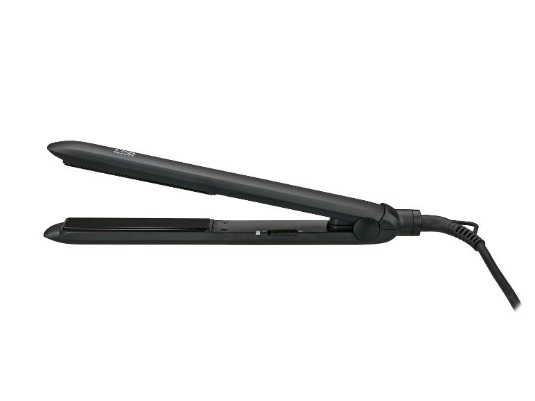 Černá žehlička na vlasy Cien Beauty s kabelem.