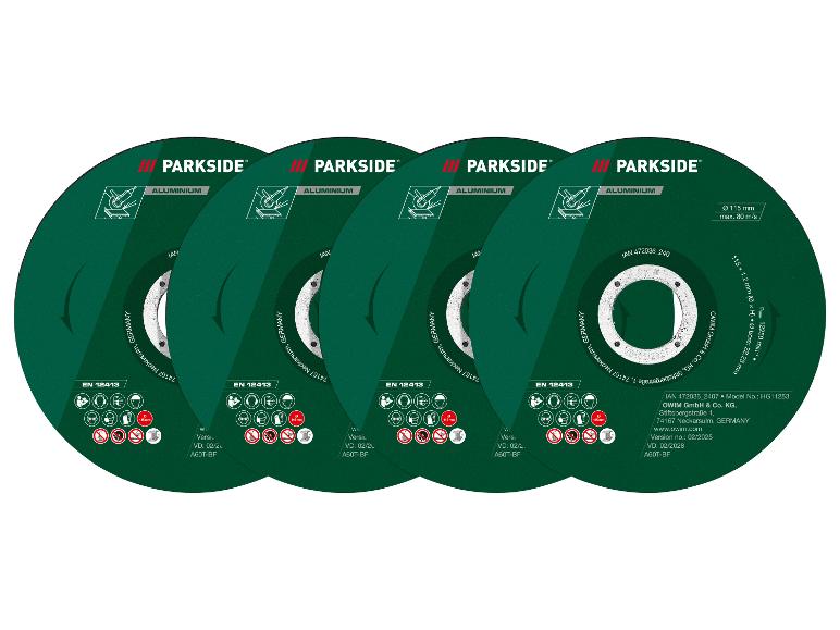 Parkside řezné kotouče na hliník, Ø 115 mm.