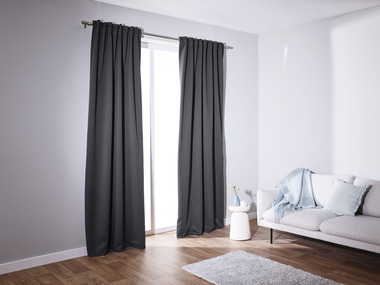 LIVARNO home Sada neprůhledných závěsů, 135 x 254 cm, 2dílná