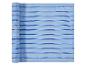 Světle modrý pruhovaný ubrus, srolovaná látka.