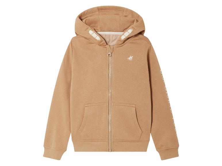 Béžový zip-up svetr s kapucí od značky 'GANT'