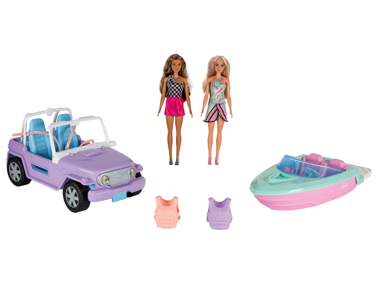 Zobrazit na celou obrazovku Barbie Sada panenek se člunem a autem - Obrázek 2
