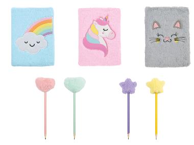 crelando® Poznámkový blok s plyšovým obalem, A5