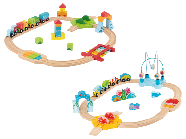 LUPILU® Dřevěná železnice Montessori / Podvodní svět