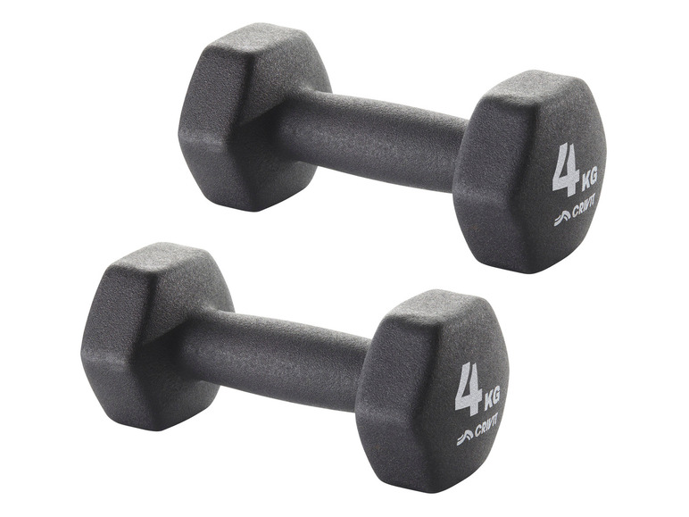  Zobrazit na celou obrazovku CRIVIT Sada činek, 2 x 3 kg / 2 x 4 kg - Obrázek 7
