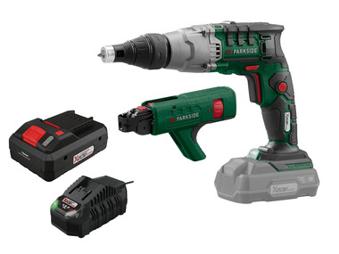 PARKSIDE® Aku zásobníkový šroubovák PTBSA 20-Li A1 a zásobníkový nástavec PMA 55 A1, Smart 4 Ah