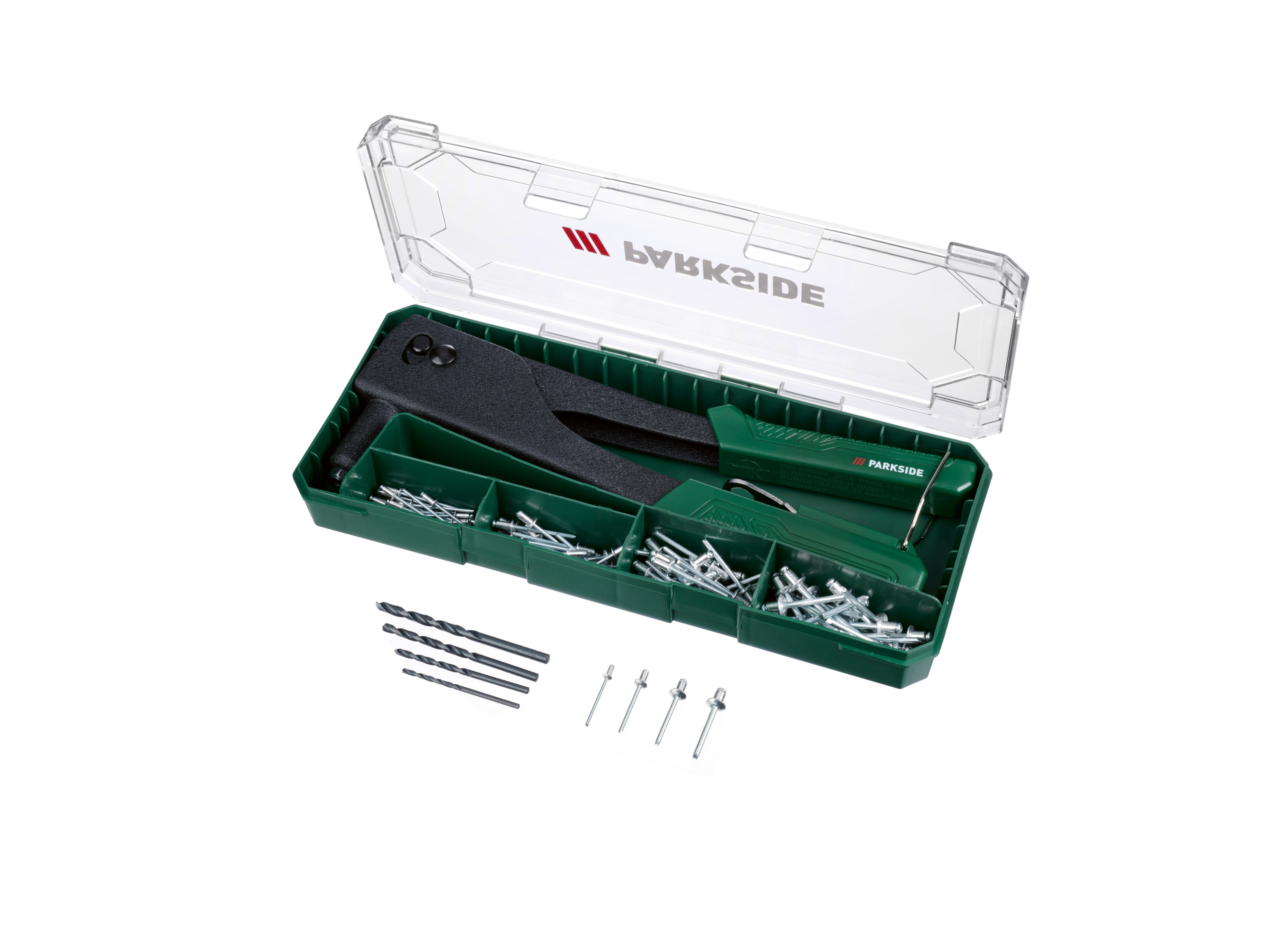 Parkside® Kleště na slepé nýty s příslušenstvím Pbnz 4 E3