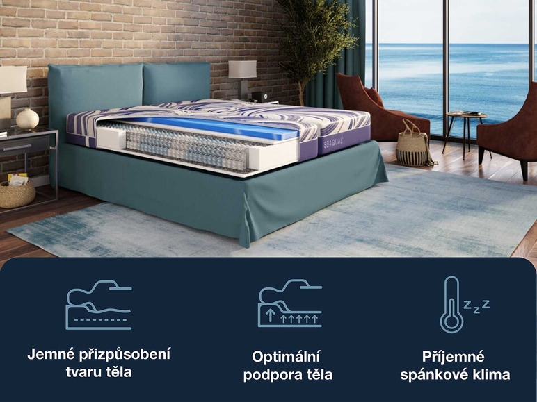  Zobrazit na celou obrazovku Hn8 Schlafsysteme 7zónová taštičková matrace OCEAN CLEAN TFK - Obrázek 5