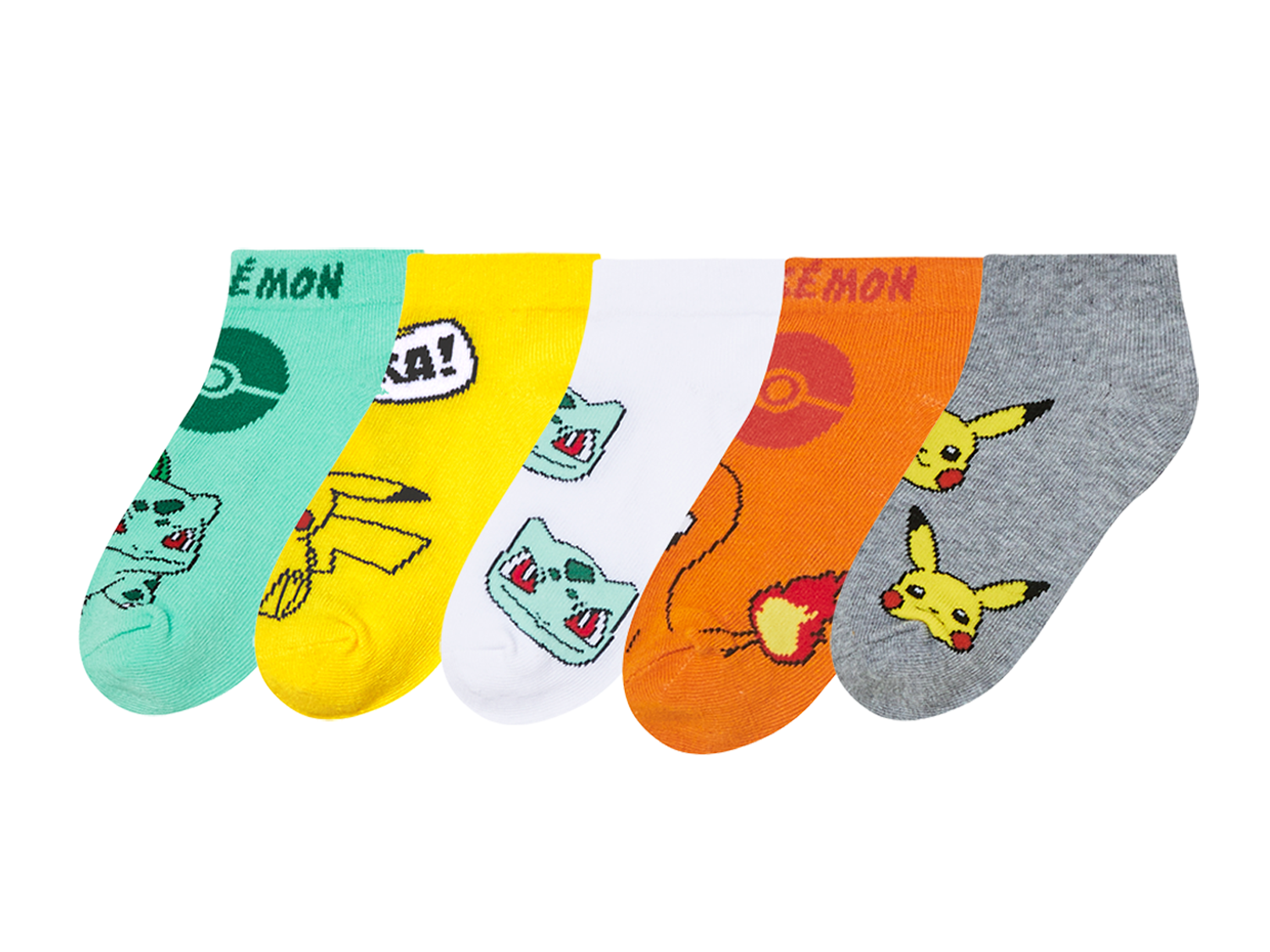 Chlapecké ponožky, 5 párů (Pokémon, 39/42)