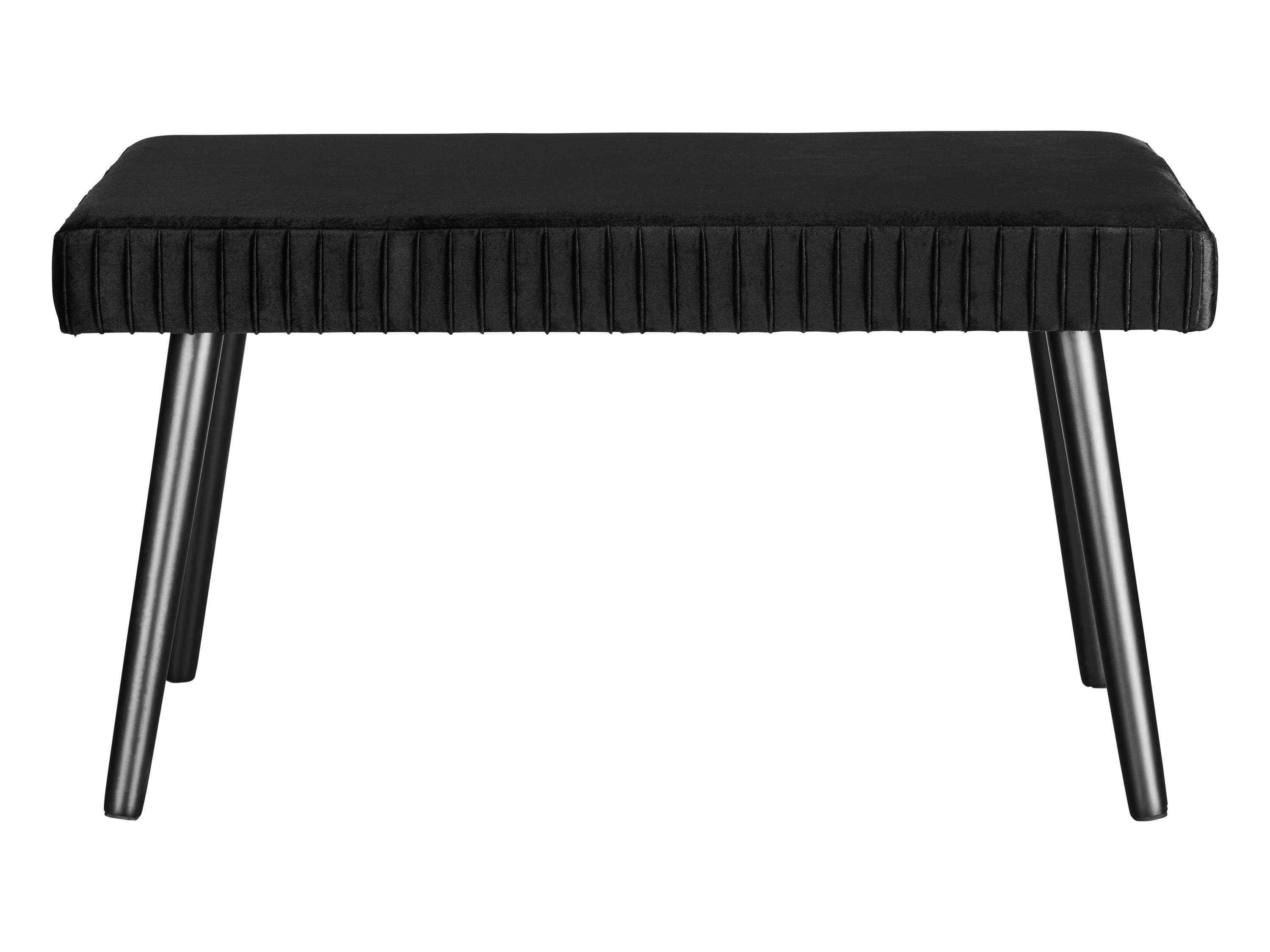 Livarno home Lavice se sametovým potahem, 78x38x43 cm (černá)