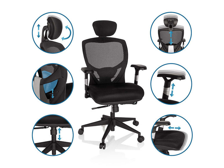  Zobrazit na celou obrazovku hjh OFFICE Kancelářská židle VENUS BASE - Obrázek 4