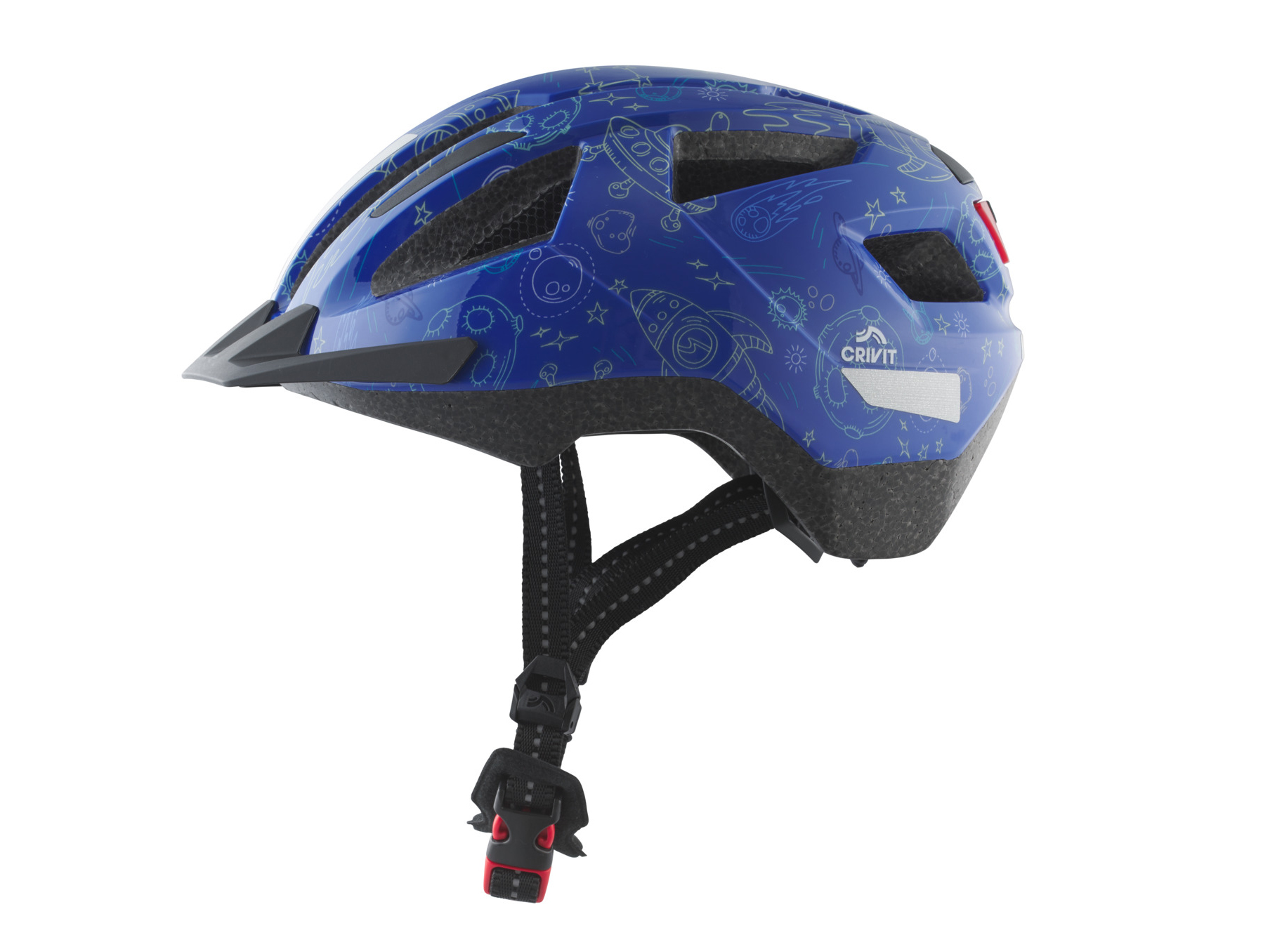 Crivit Dětská cyklistická helma (Rakety/modrá)