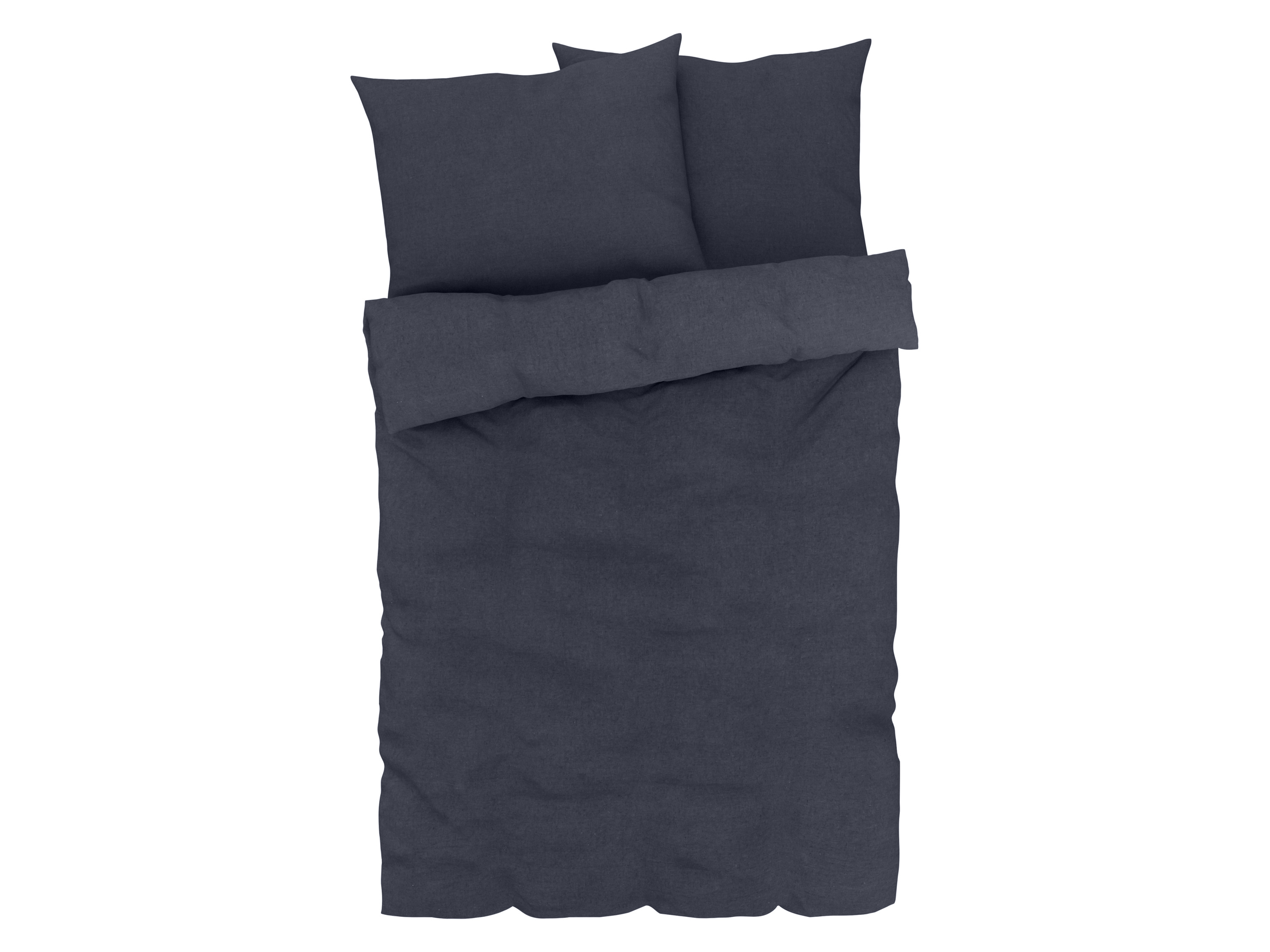 Livarno home Ložní povlečení, 200 x 220 cm, 70 x 90 cm (černá/modrá)