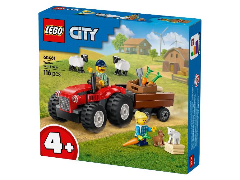 LEGO City: Traktor s přívěsem, sada 116 dílků pro děti od 4 let.