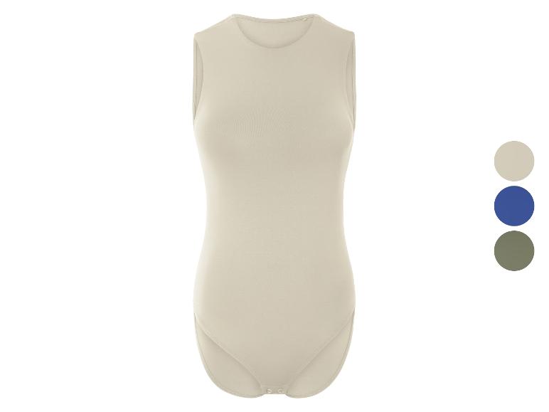 Bezrukávková body pro miminka v béžové, tmavě modré a olivově zelené barvě.