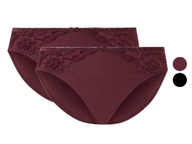 esmara® Dámské kalhotky s krajkou, 2 kusy