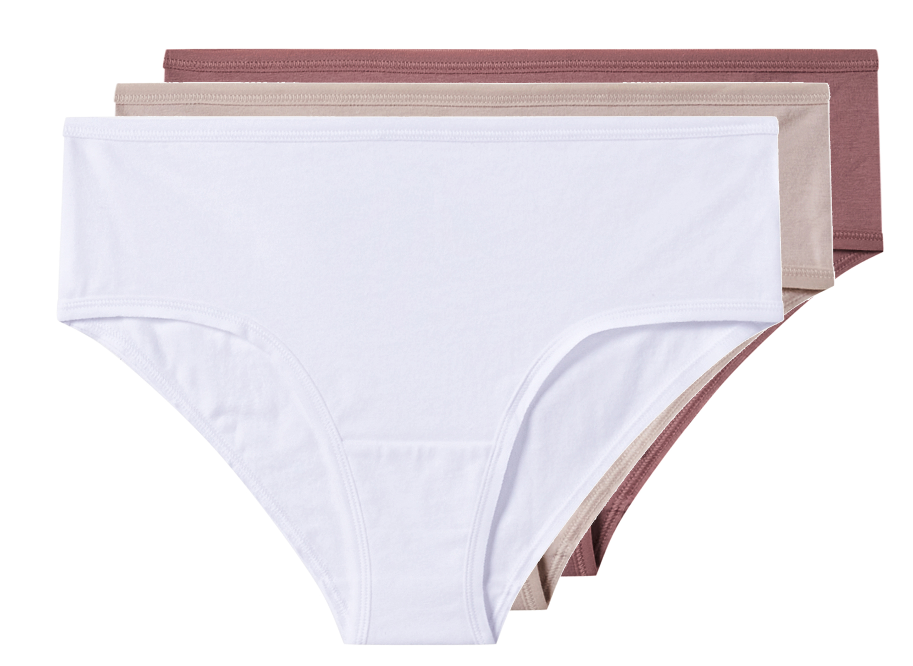 esmara® Dámské kalhotky Hipster, 3 kusy (růžová/bílá, S (36/38))