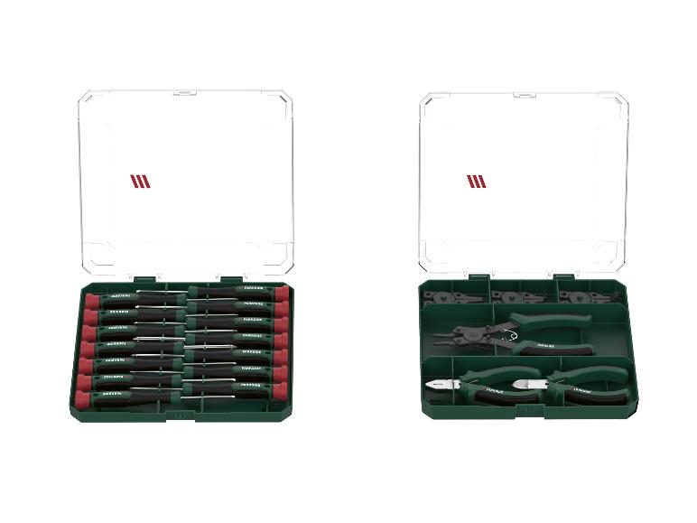 Sada nářadí Parkside: šroubováky a kleště.