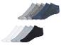 Sada ponožek do půl lýtek: šedé, bílé a tmavě modré.