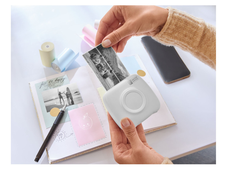  Zobrazit na celou obrazovku UNITED OFFICE® Sada mini kapesní tiskárny a fotopapíru, 11dílná - Obrázek 3