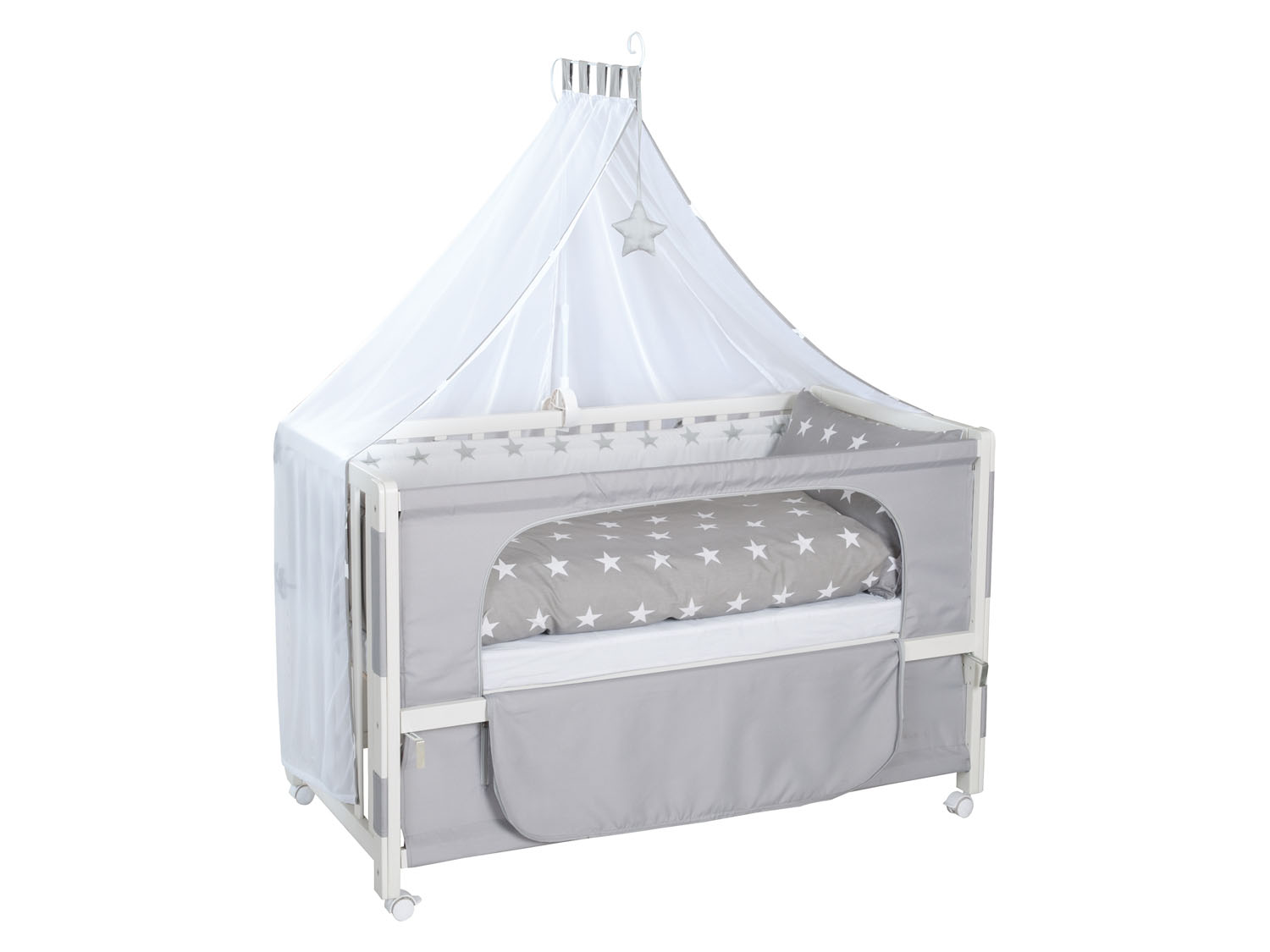 roba Dětská postýlka »Room Bed«, 60 x 120 cm (Little Stars, bílá)
