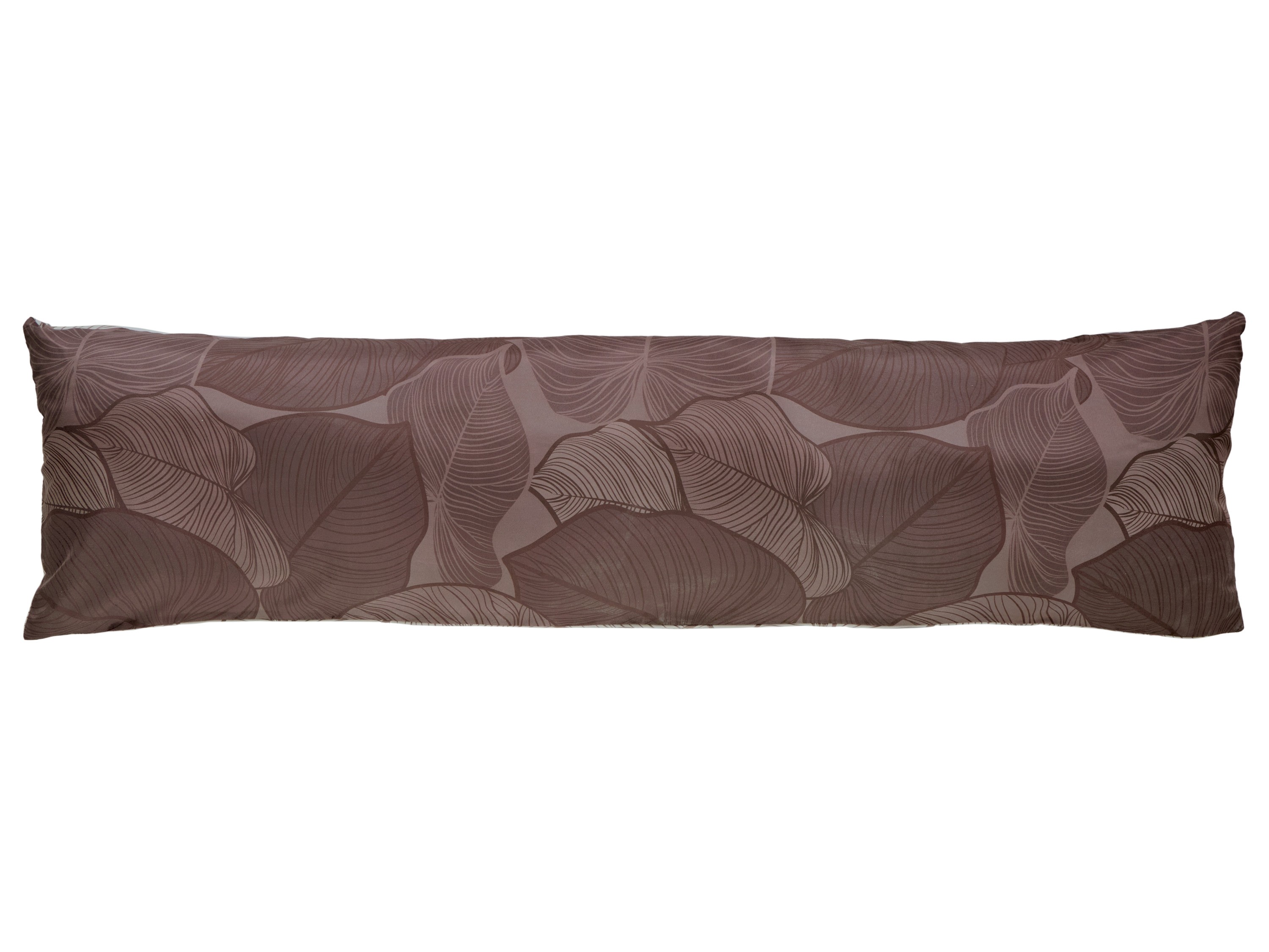 Livarno® Potah na polštář z mikrovláknitého saténu, 40 x 145 cm (hnědá)