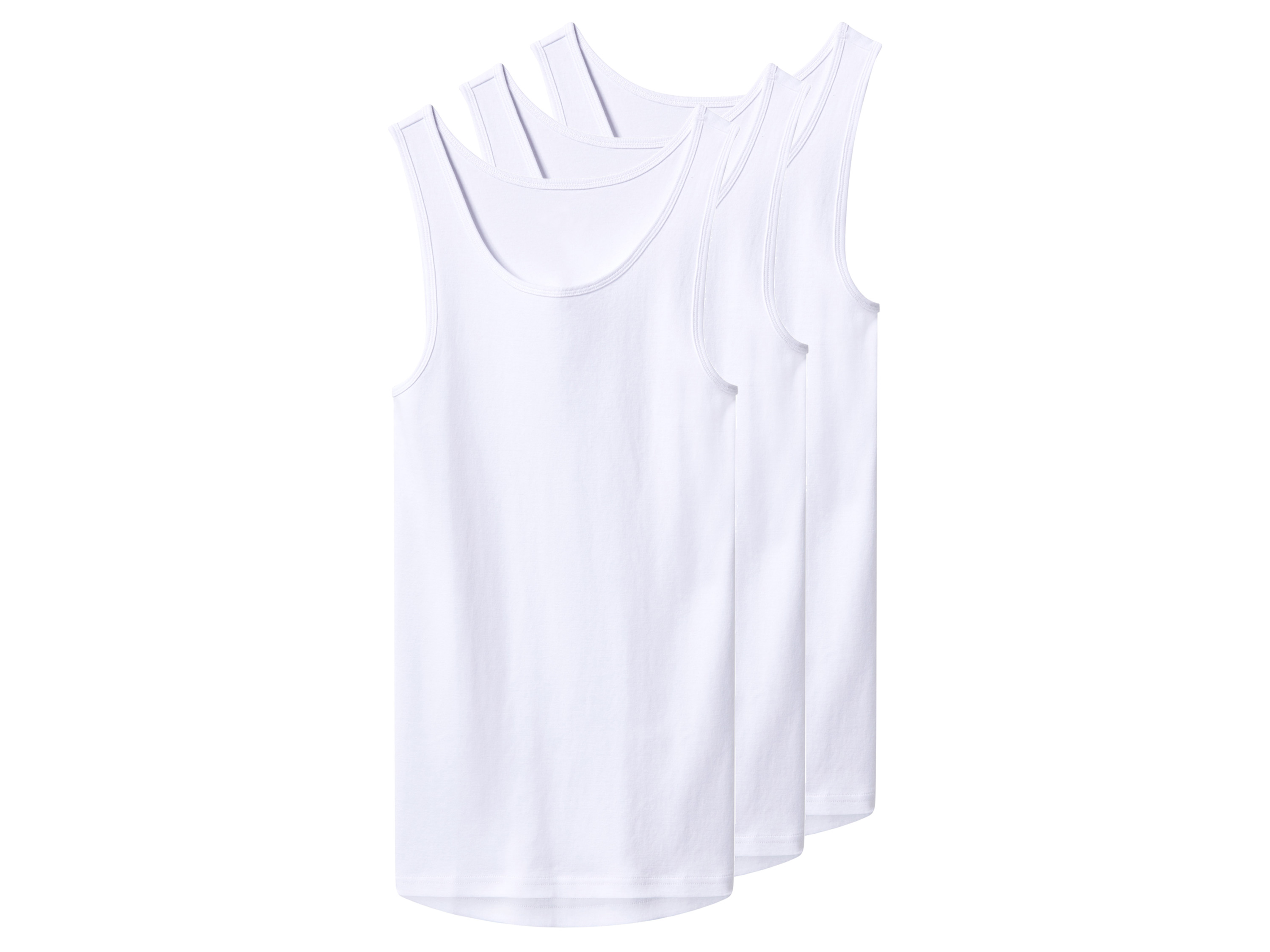 esmara Men Pánský nátělník, 3 kusy (bílá, 7/Xl)