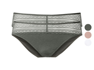 esmara® Dámské krajkové kalhotky, 2 kusy