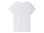 Bílé dětské tričko s krátkým rukávem.