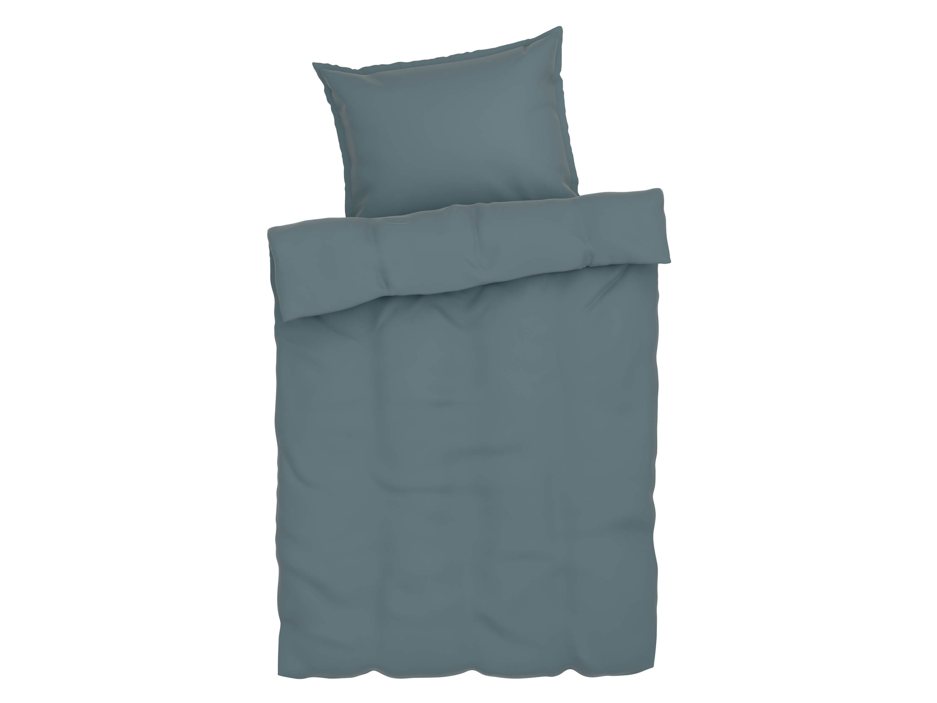 Livarno home Saténové ložní povlečení, 140 x 200 cm, 70 x 90 cm (šedá)