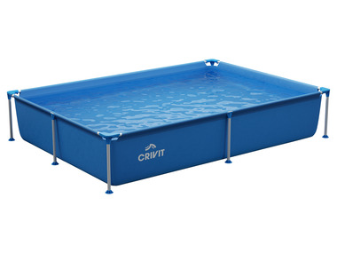 CRIVIT Bazén Metal Frame, 2,28 x 1,59 x 0,42 m