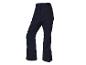 Tmavě modré lyžařské kalhoty s cargo kapsami a zipy.