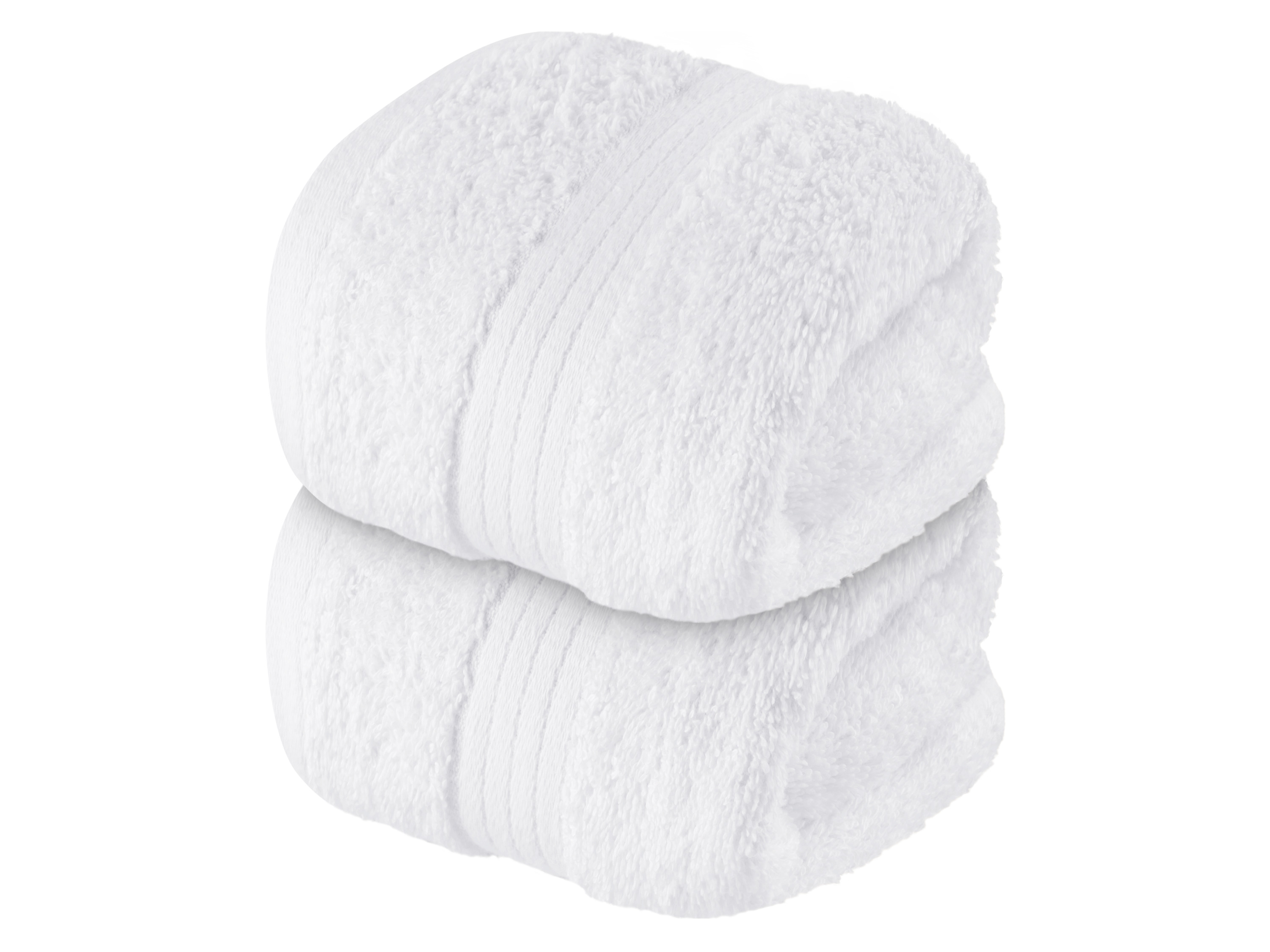 Livarno home Froté ručník pro hosty, 30 x 50 cm, 500 g/m2, 2 kusy (bílá)