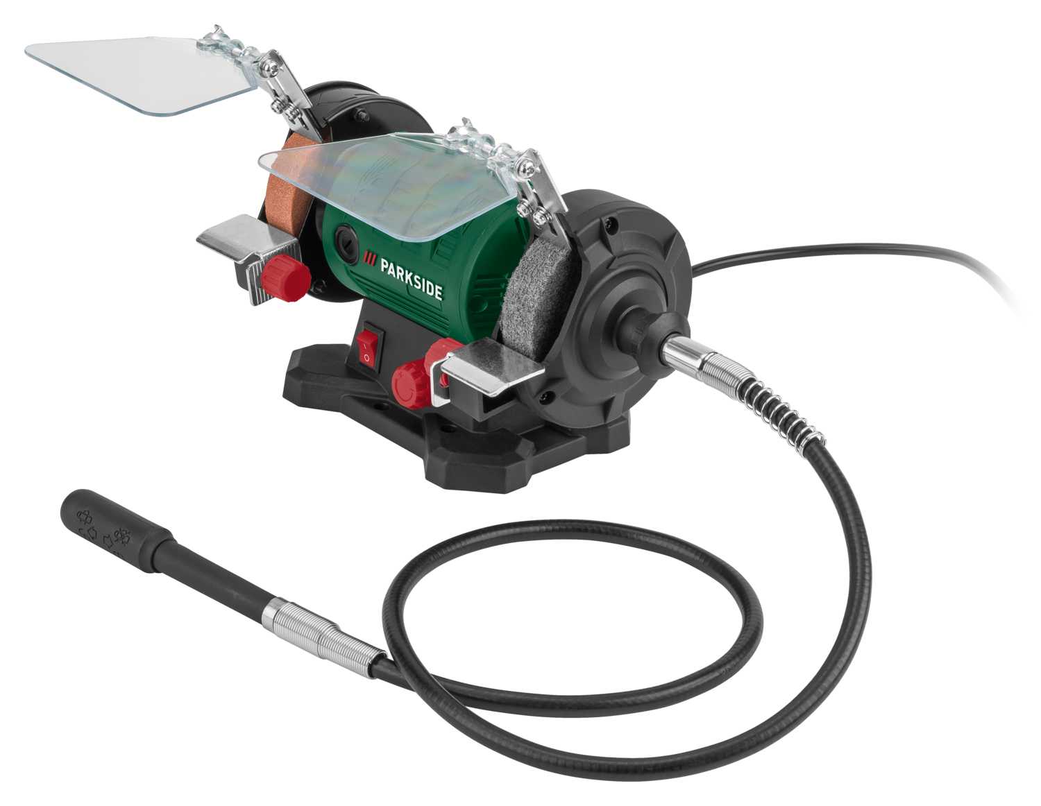 Parkside® Dvoukotoučová bruska s ohebnou hřídelí Pdfw 120 B3