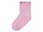 Růžová ponožka s volánky