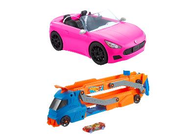 Auto Barbie Glam Cabrio / Hot Wheels City Speed Track Transporter