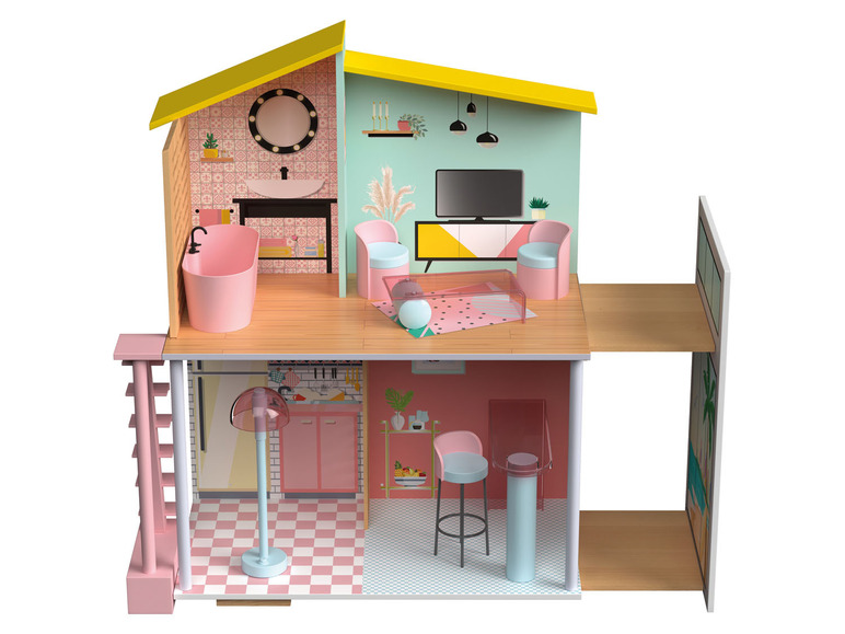  Zobrazit na celou obrazovku Playtive Dřevěný domeček pro panenky Fashion Dolls - Obrázek 3