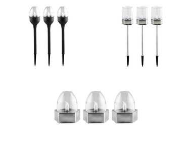 LIVARNO HOME Solární LED svítidlo, 3dílná sada