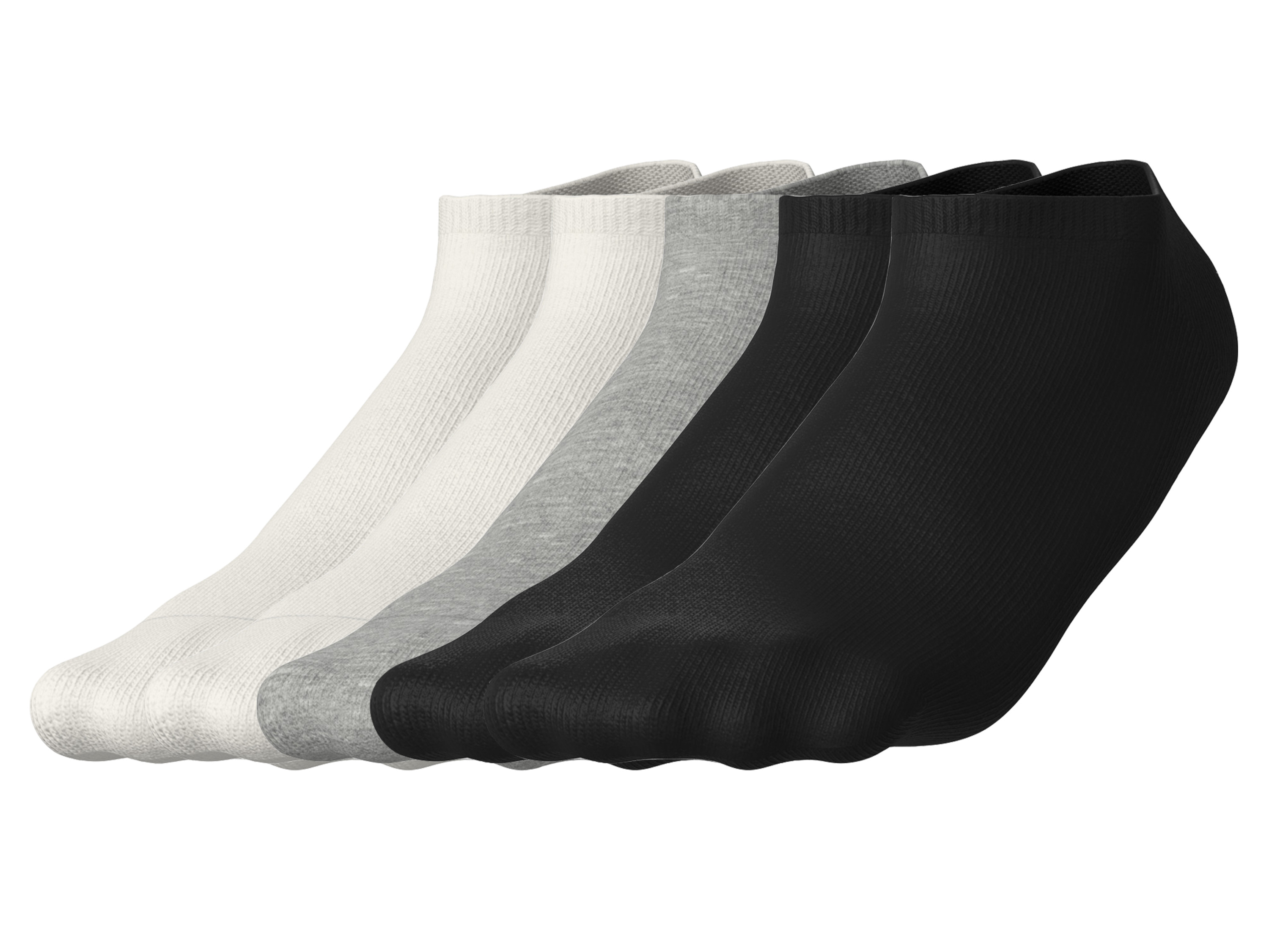 esmara® Dámské nízké termo ponožky, 5 párů (bílá/šedá/černá, 39-42)