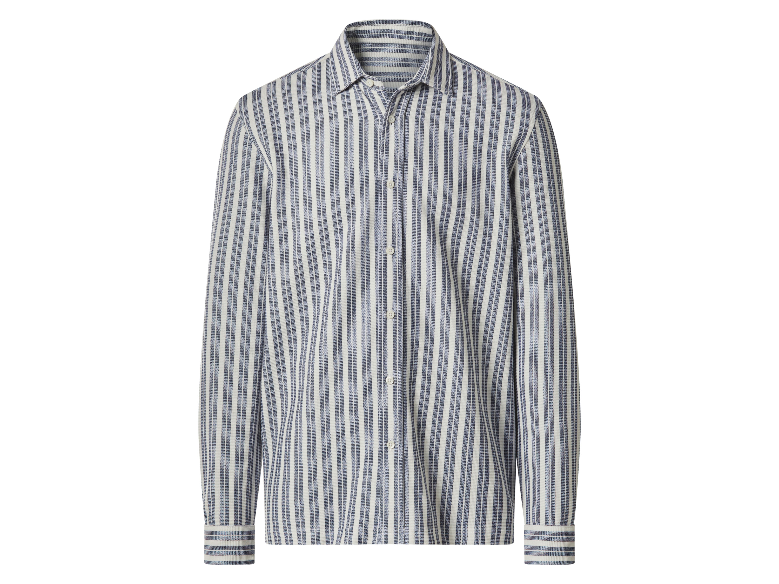 esmara Men Pánská volnočasová košile (bílá/modrá, XL (43/44))