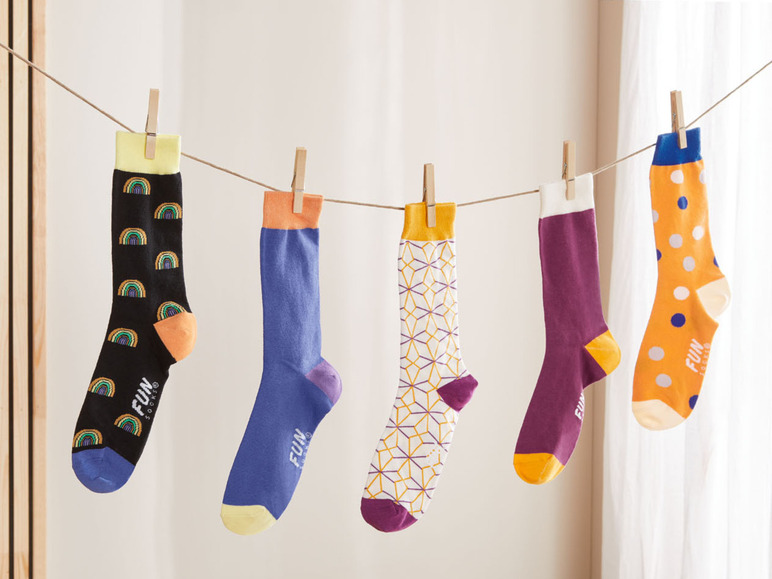  Zobrazit na celou obrazovku Fun Socks Dámské / Pánské ponožky, 2 páry - Obrázek 5