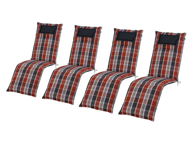 Sada potahů na křeslo Toronto, 167 x 50 x 7,5 cm, 4dílná, oranžová