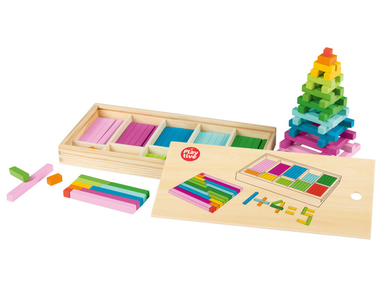  Zobrazit na celou obrazovku Playtive Dřevěná výuková hra Montessori - počítání - Obrázek 18