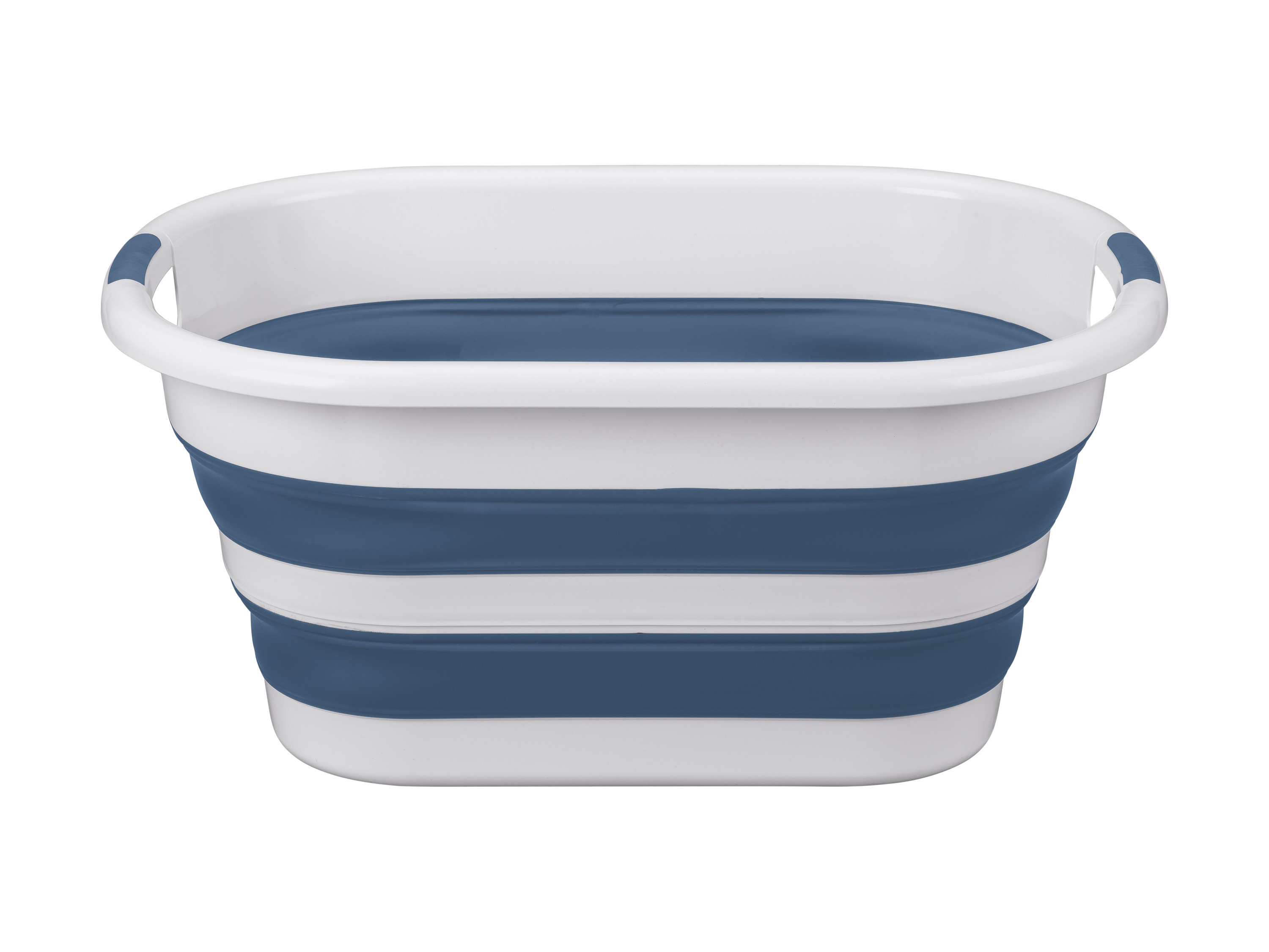 W5 Skládací koš na prádlo, 40 l (bílá/modrá)