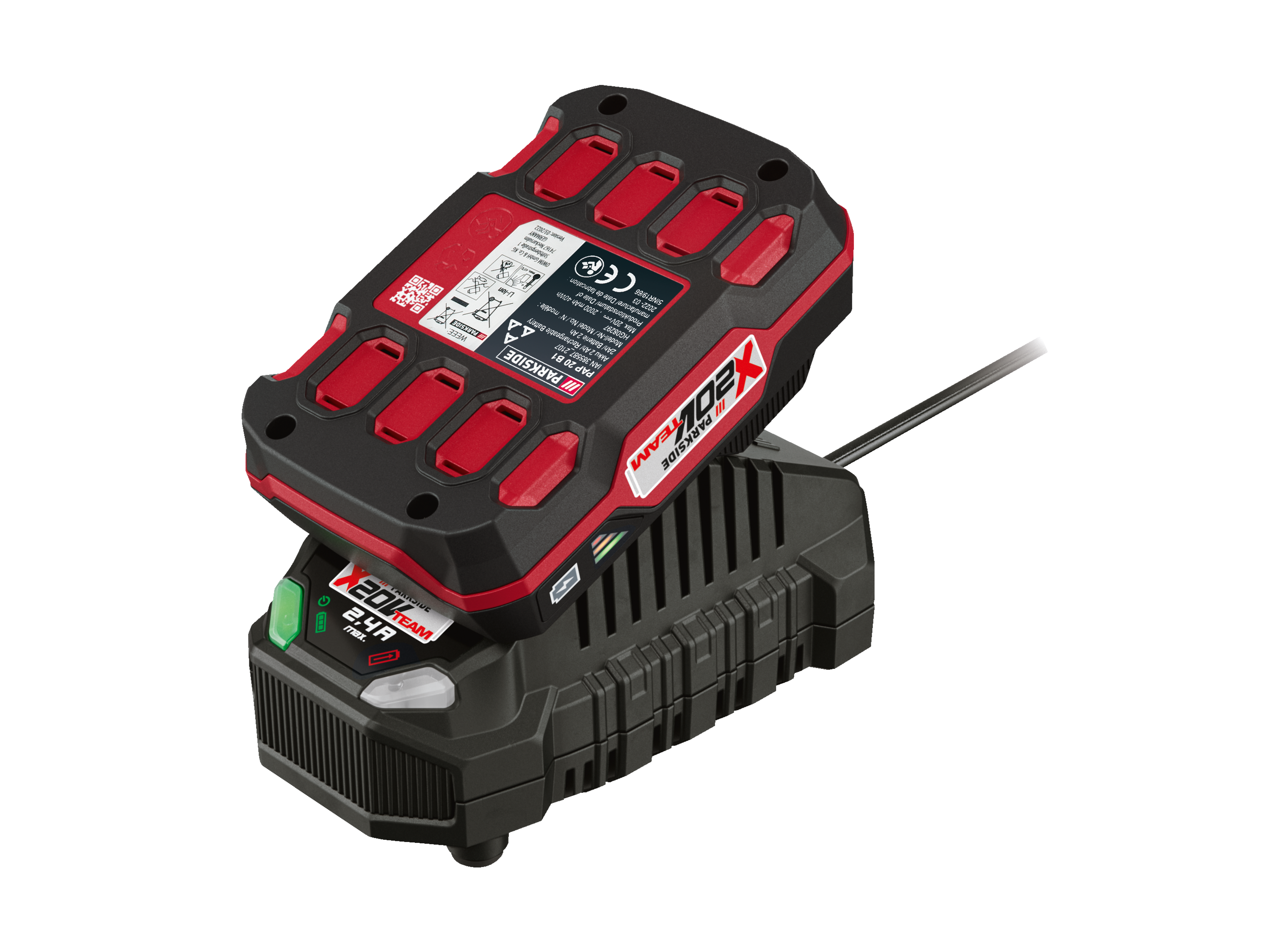 Parkside® Akumulátor 2 Ah PAP 20 B1 a nabíječka 2 A PLG 20 C1