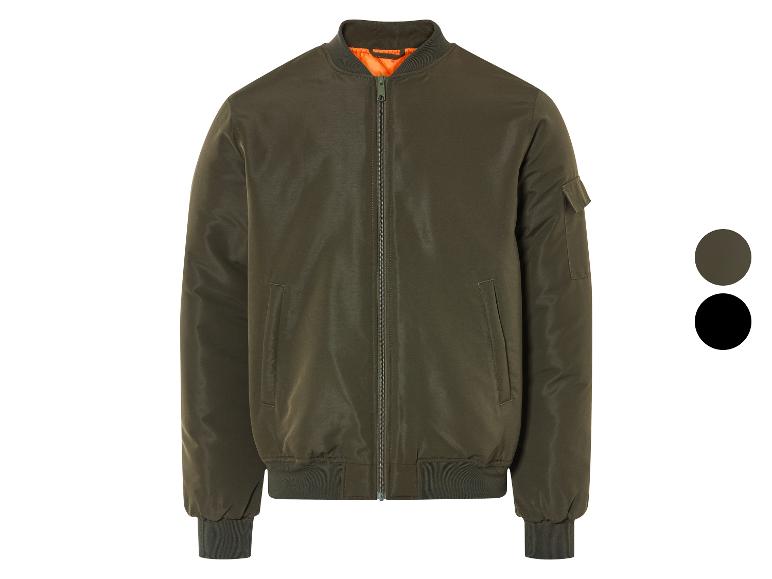 Tmavě zelená bomber bunda na zip