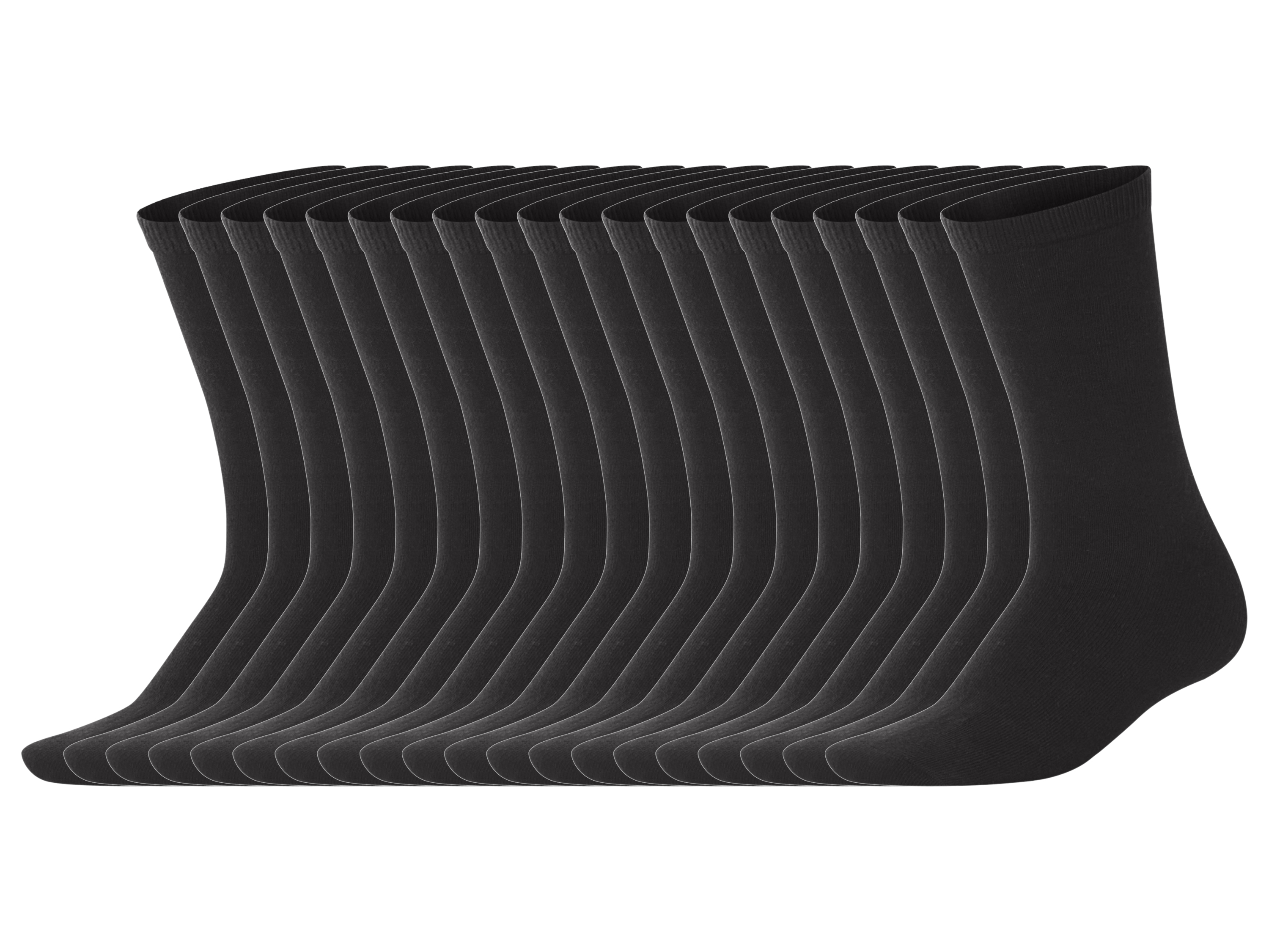 esmara® Dámské ponožky, 20 párů (černá, 35-38)