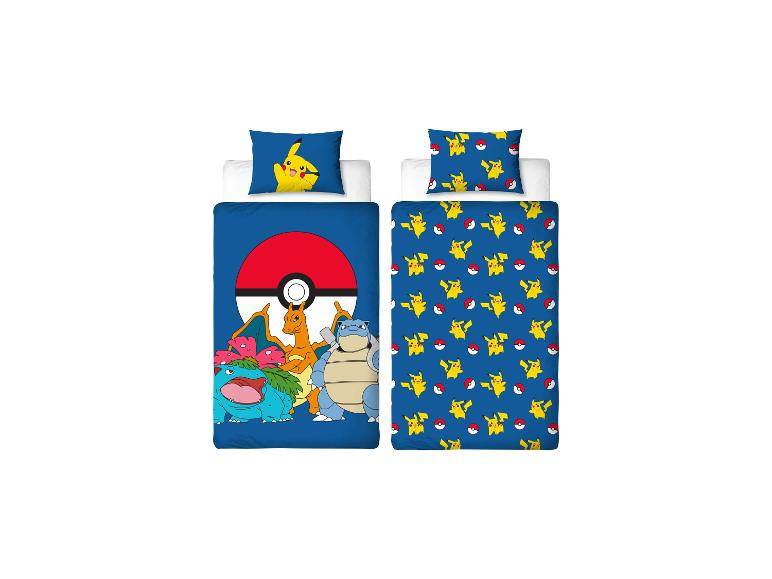 Pokémon povlečení s motivem Pikachu a dalších Pokémonů.