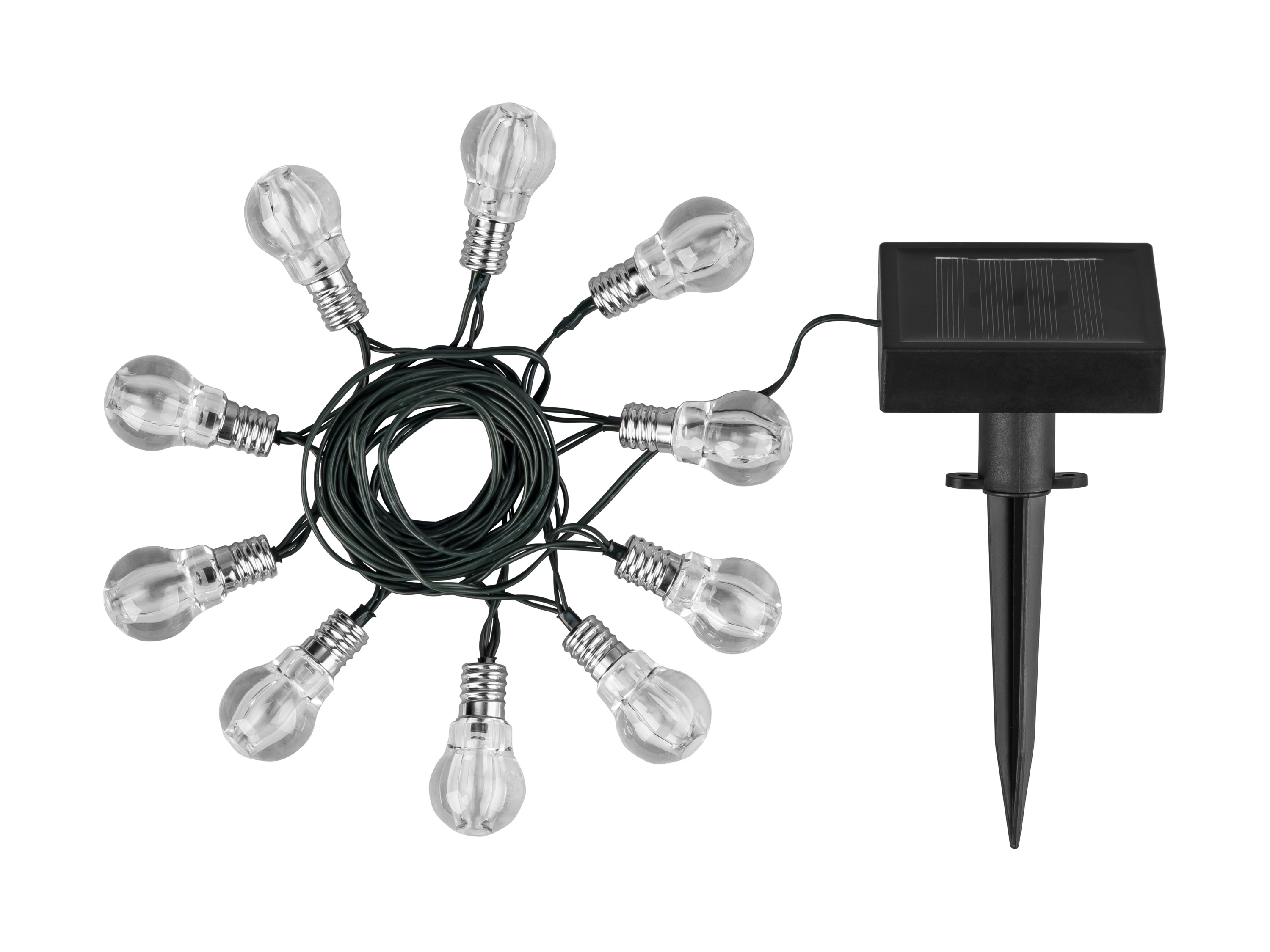 Livarno® Solární světelný LED řetěz, 10 LED (žárovky)
