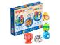 Hračka Geomag Magicube Magic Stacking Safari s magnetickými zvířecími kostkami.